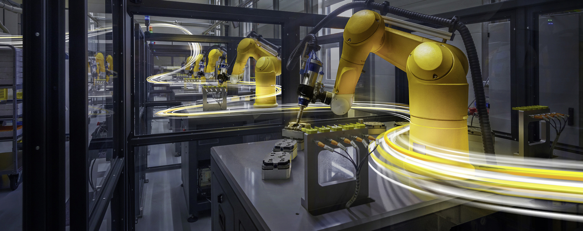 Robot line for polishing