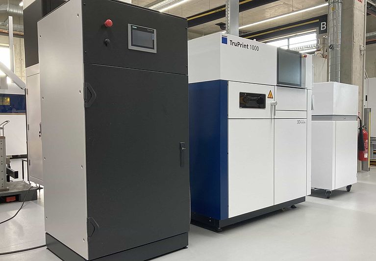 The TruPrint1000 machine at toolcraft
